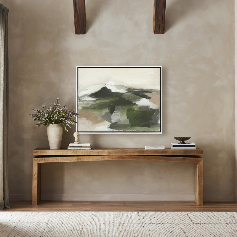 Quiet Splendor Painting by Melanie Biehle, 31.5" H x 40" W, White Maple Canvas Floater Framed