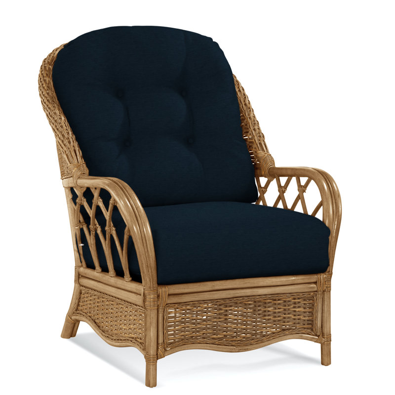 Chaise avec accoudoirs en rotin Everglade, Miel, Ivoire Elite; 0321-91
