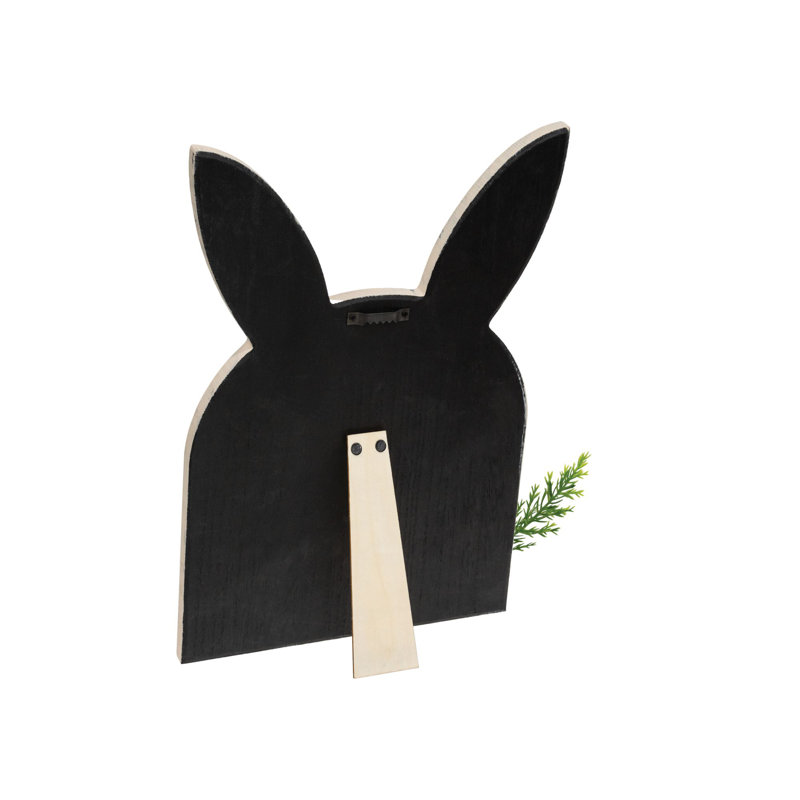 Tête de lapin superposée avec chevalet carotte