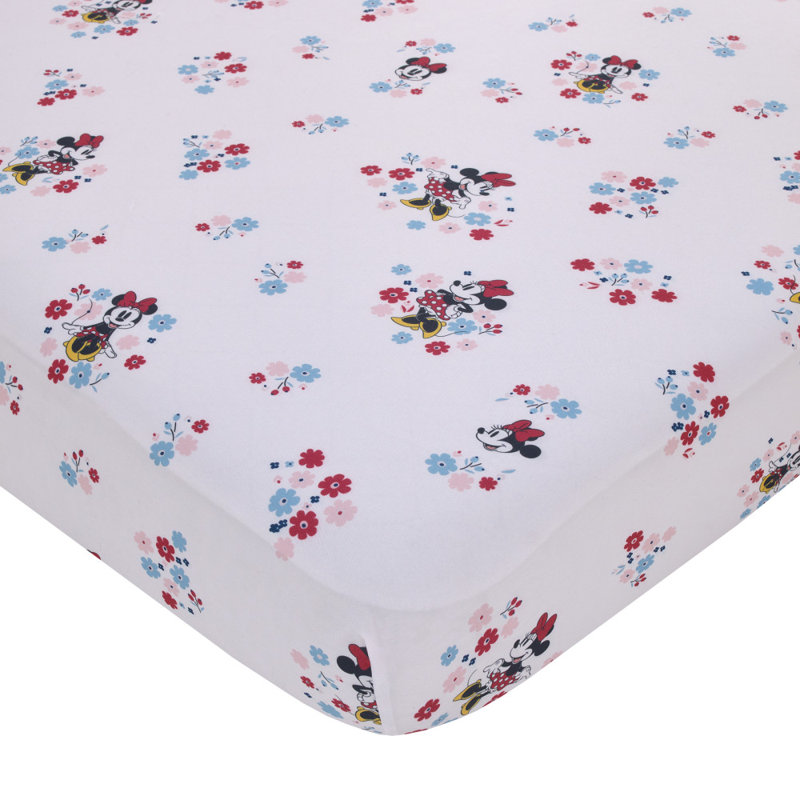 Drap-housse pour lit de bébé Disney Minnie Mouse