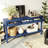 62.2'' Farmhouse Entryway Table With 3 Drawers, Painted Console Table With Bottom Shelf & Iron Handles, Minimalist Sofa Table For Living Room, Hallway, Kitchen, Bedroom, Office-1349245931