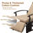 Adjustable Patio Recliner Chair Metal Outdoor Lounge Chair With Flip Table Push Back-1191433334