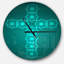 Turquoise Sainte-Croix - horloge murale moderne-34140917