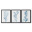 Antique Botanical In Blue I - Ensemble de 3 peintures sur toile encadrées-894330615-894330378
