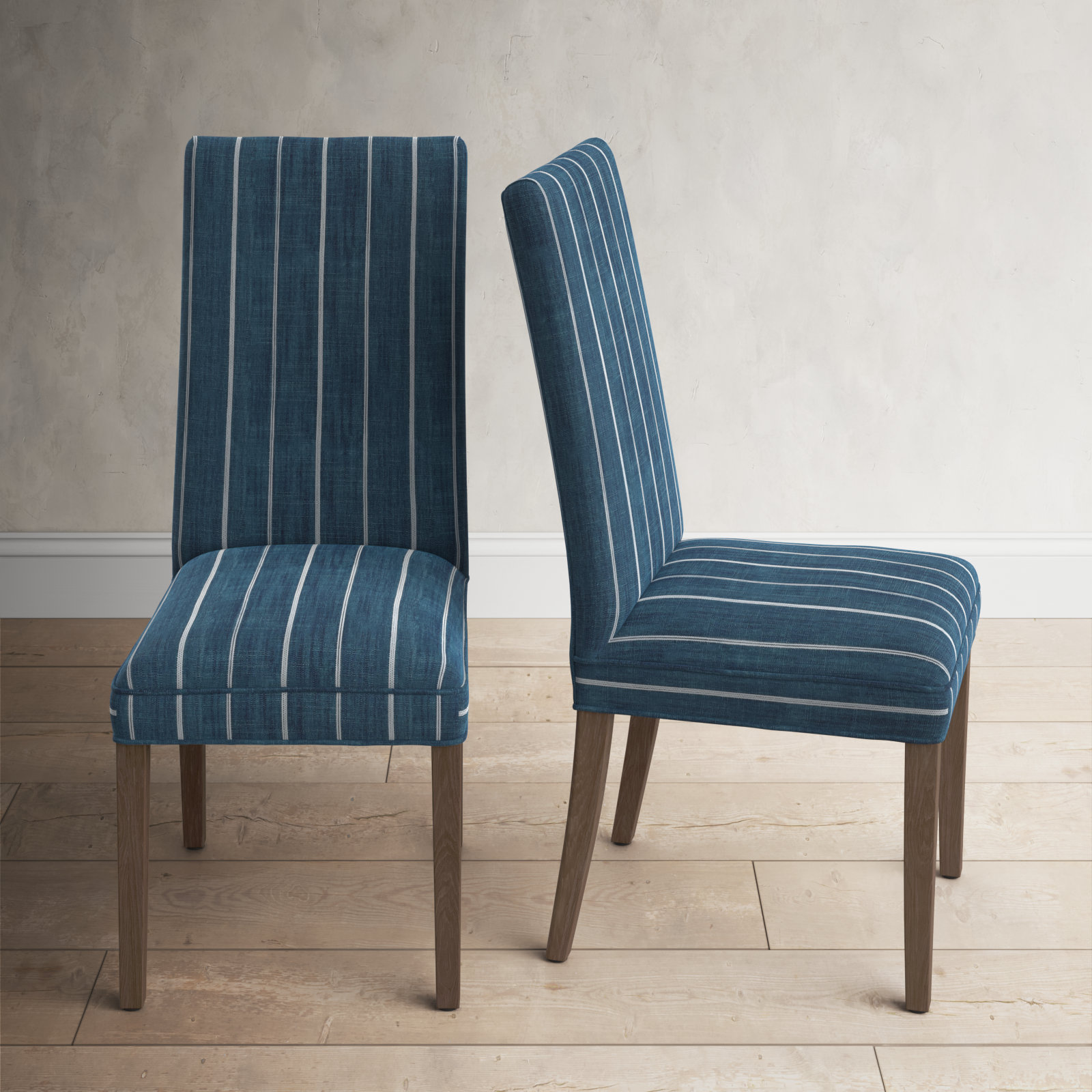 Striped upholstered dining discount chairs