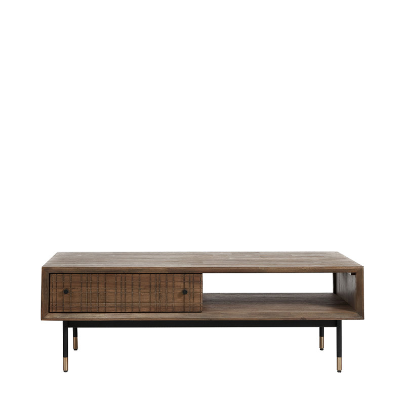 Leeann Four Leg Coffee Table with Storage