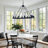 10-light Dimmable Square / Rectangle Chandelier