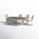 Xochitl 6 - Person Extendable Trestle Dining Set