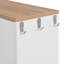 Range-chaussures compact pour hall d'entrée compact avec 3 tiroirs et garnitures en métal-1506998722