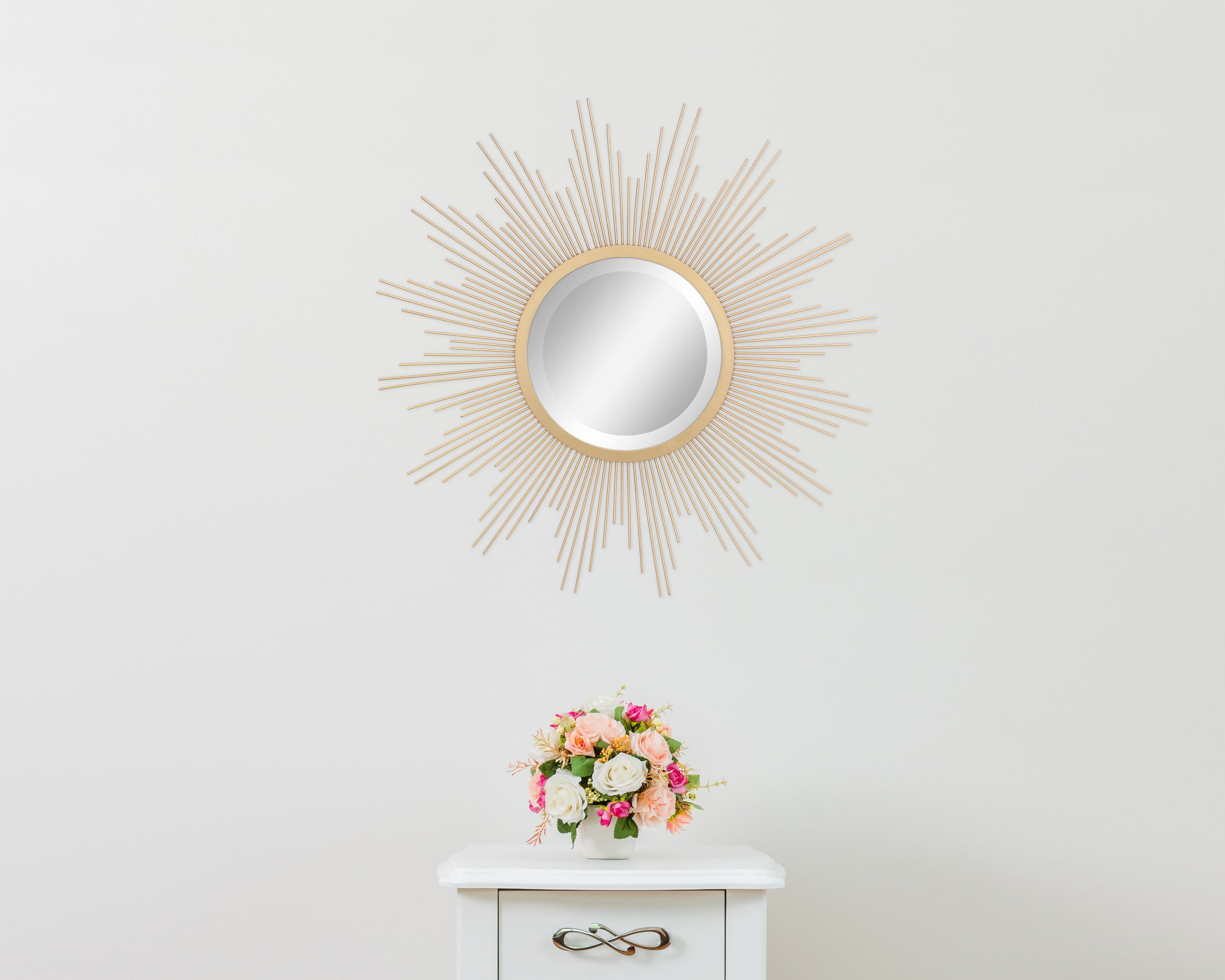 Mercer41 Lilyane Metal Flat Wall Mirror | Wayfair