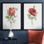 Pivoine écarlate - ensemble de 2 reproductions d'art-503444583-503444582-503444576