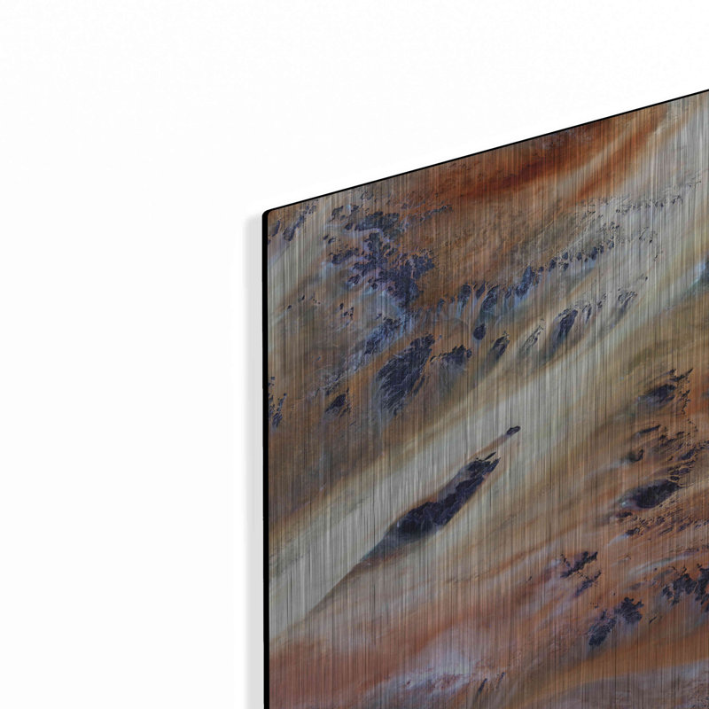 Red Barrel Studio® «Earth as Art: Terkezi Oasis», art mural en métal, H 12 po x l 12 po