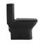 Toilette carrée une pièce à double chasse 1,1 / 1,6 GPP avec 10 po Carre, noir mat Carre-92331399