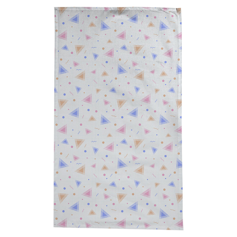 Nappe à motif 90s Leffel, Bleu / Orange