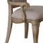Fauteuil capitonné en tissu gris