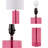 Glass Table Lamp Pink See Below