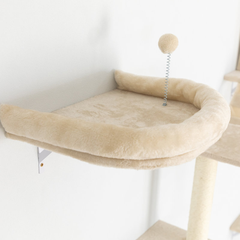 Darkiel 7pcs Wall-mounted Cat Tree Shelves Climbing Tower