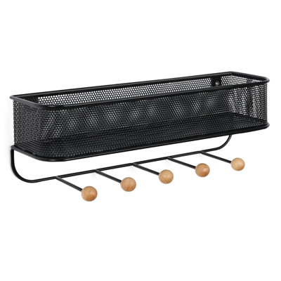 Junayed Metal Wall Organizer with Key Hooks