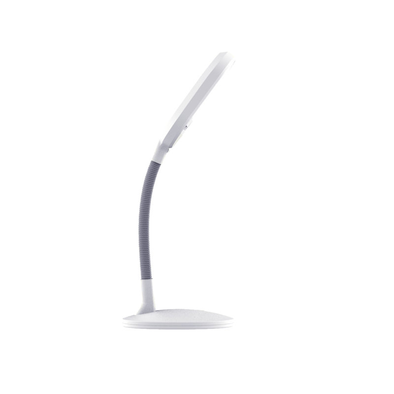 White Adjustable LED Desk Lamp with Touch Dimmer