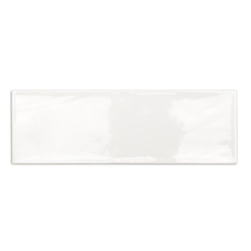 Santa Monica 4x12 Polished Ceramic Subway Tile, White