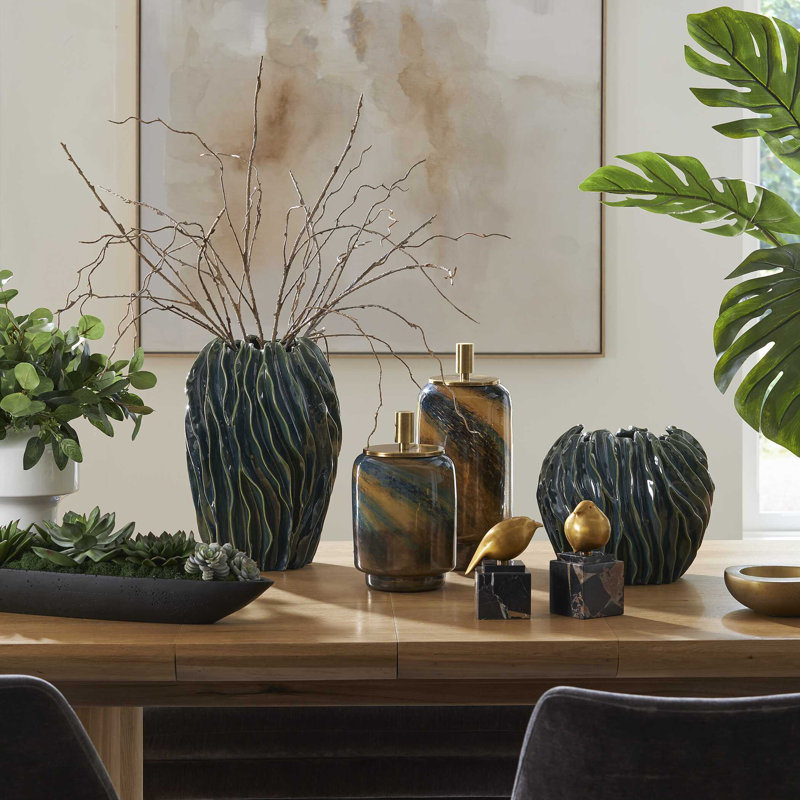 Uttermost Veridian Ridge Indoor-Outdoor Vases