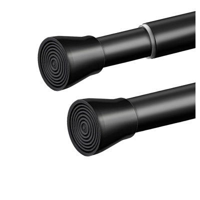 73cm Straight Tension Shower Curtain Pole & Hook Set