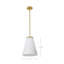 Grande suspension Royale - verre nervuré-1384972317-1384972316