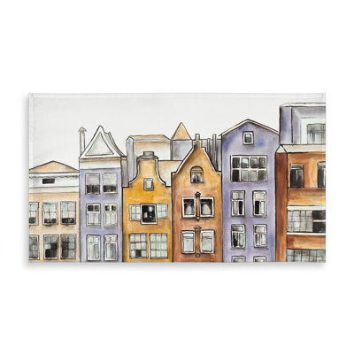 Amsterdam Houses Tablecloth | Indoor/Outdoor Home Decor