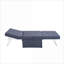 Canapé-lit | Futon convertible moderne, dossier réglable pour petits espaces Bureau d'appartement | gris ardoise | Métal
