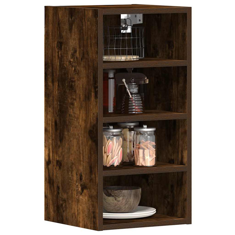 Hanging Cabinet Riga, Smoked Oak