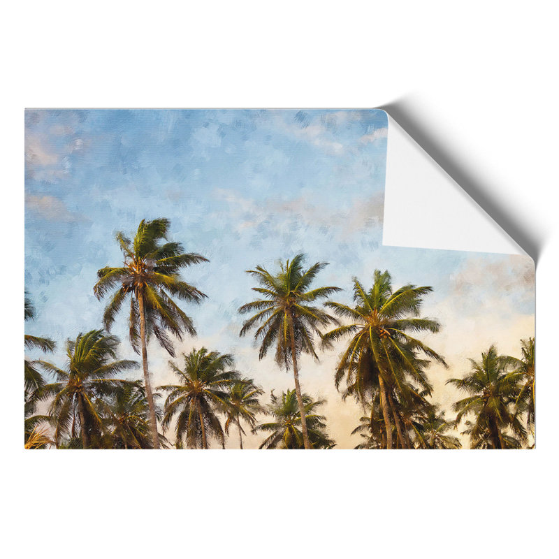 Palm Trees Painting - Frameless Print, 42cm H x 59cm W x 0.1cm D