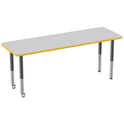 Rectangle T-Mold Adjustable Height Activity Table