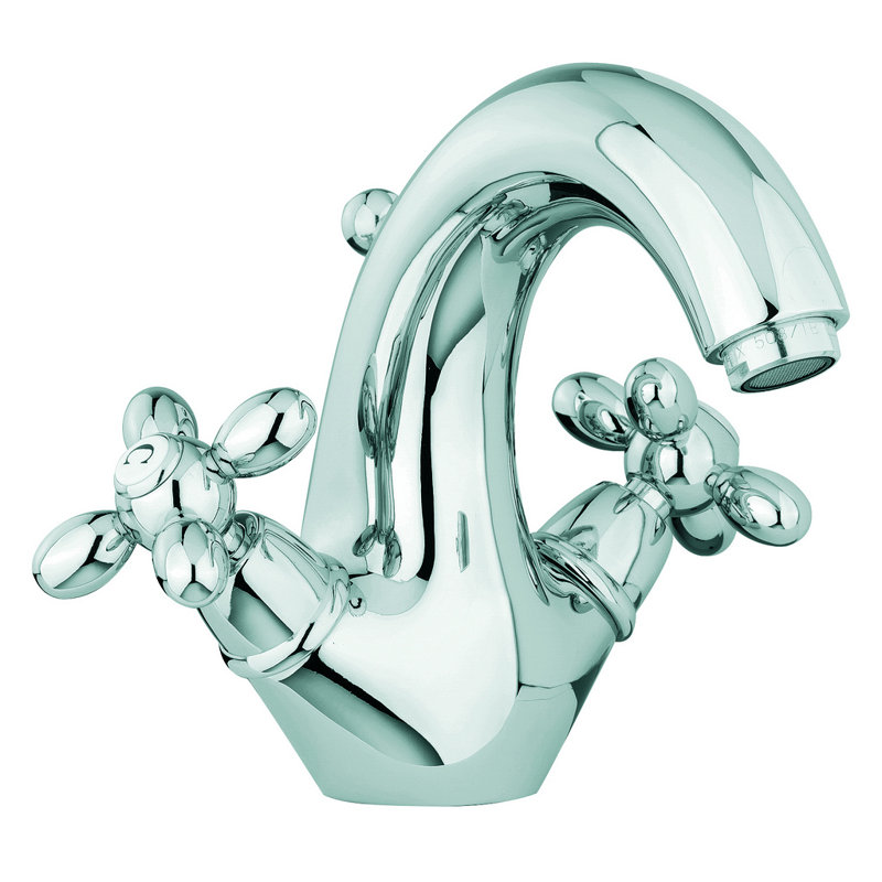 Olivia Single-Hole 2-handle Bathroom Faucet, Chrome, Without Swivel Spout