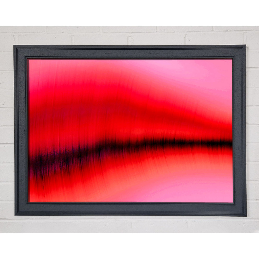 Pink Sound Wave - Einzelner Bilderrahmen Kunstdrucke