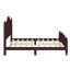 Structure de lit double avec tête de lit, structure de lit en bois antique-122527213