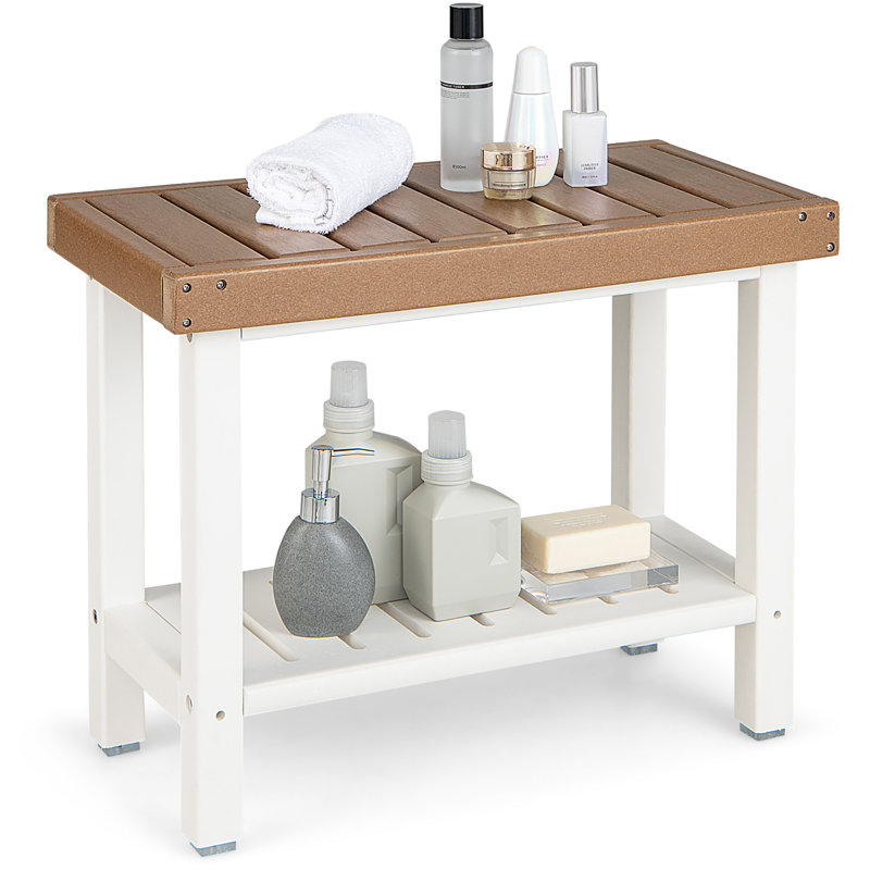 Banc de douche en bois manufacturé Gabouray