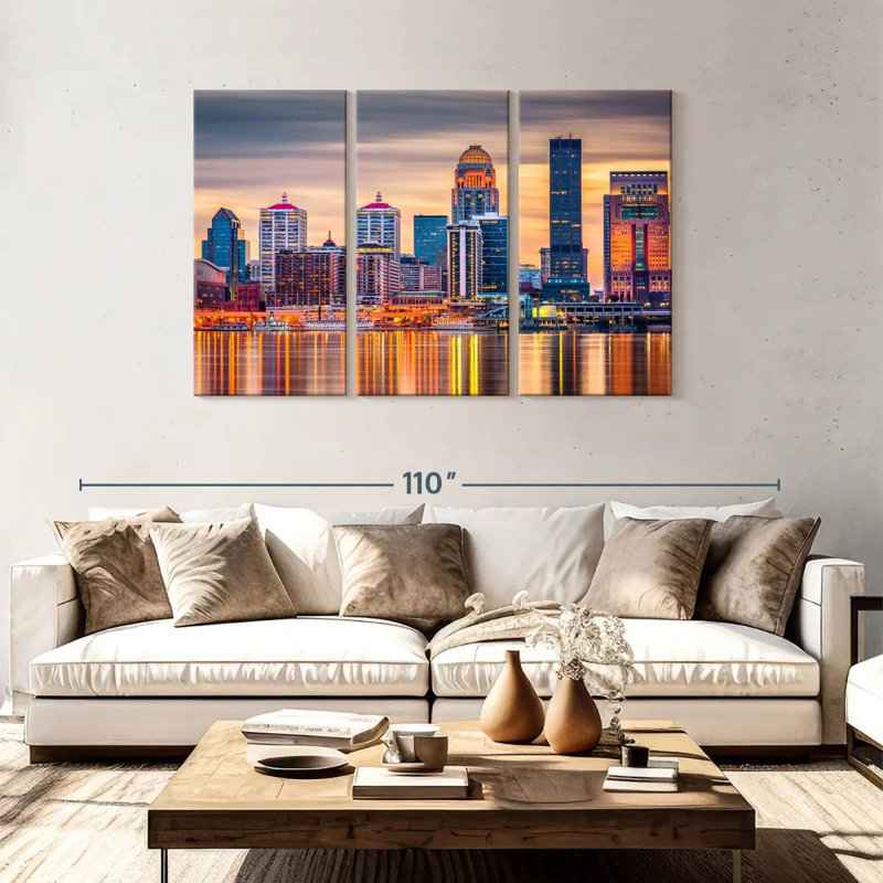 Nicci Louisville Skyline, 48" H x 74" W
