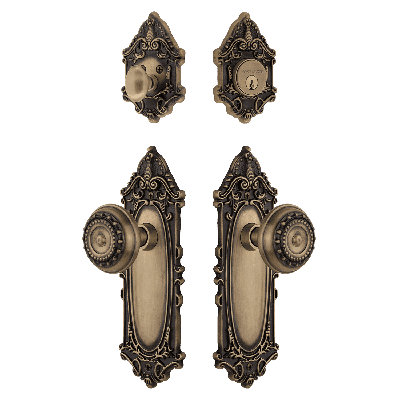 Nostalgic Warehouse Victorian Entry Set with Meadows Knob