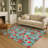 Premium Machine Washable Dockside AMF1822 Nutcracker and Poinsettia Rug-1877361927