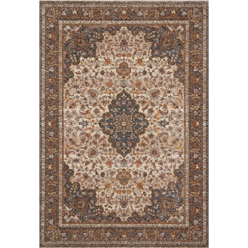 Tapis beige / brun Varena, Rectangle 2 pi 3 po x 3 pi 10 po