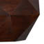 Table basse cylindrique contemporaine en acacia massif à motif géométrique à facettes l 35 po Zayn-1202245389