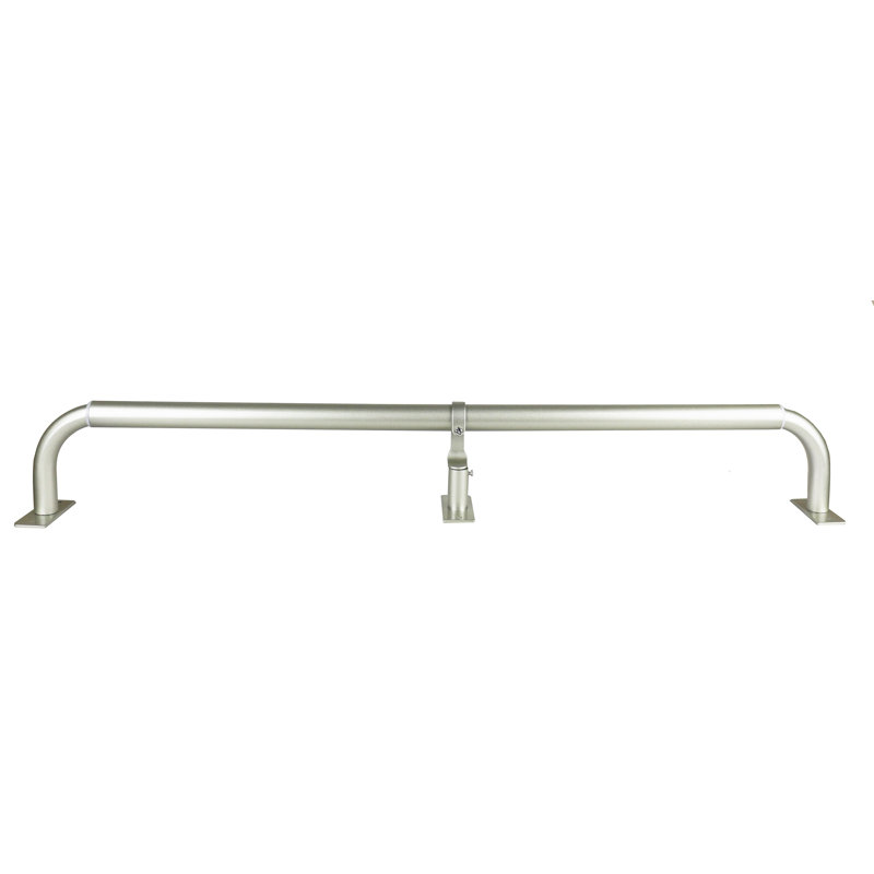 Tringle à rideaux occultante de 1 po de diamètre Red Barrel Studio®, 84" - 120", Étain
