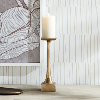 Bougeoir de table en aluminium Ginny