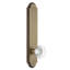 Grandeur Arc Tall Plate Passage with Bordeaux Crystal Door Knob-1956868502-1956868499