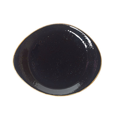 Assiette bleu artisanal