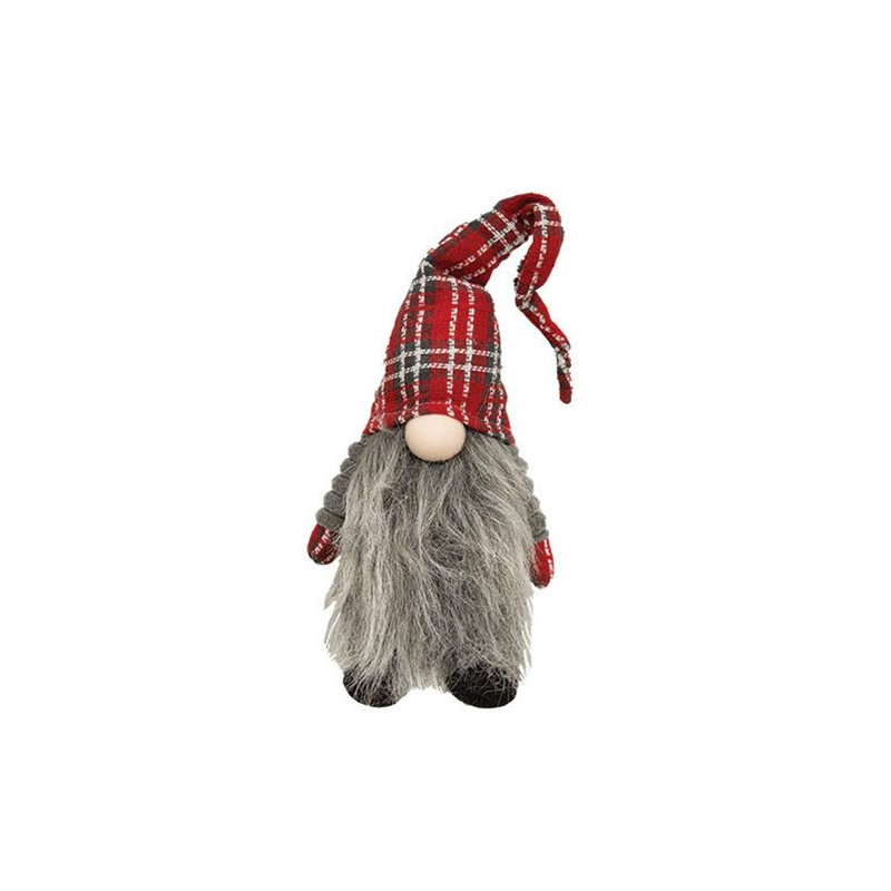 Gnome de père Noël écossais debout
