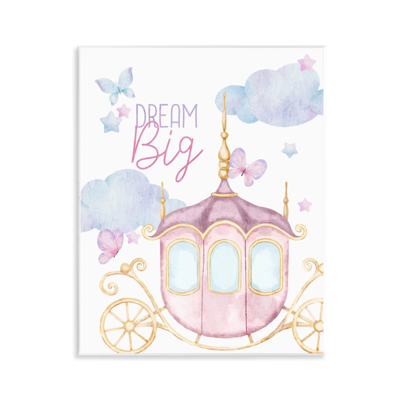 Plaque murale Dream Big Fantasy Carriot, design par Kim Allen