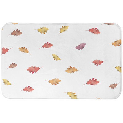 Tapis de bain à feuilles flottantes Loughlin