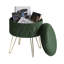 Berg 35Cm Velvet Round Storage Ottoman-696505657