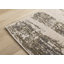 Tapis taupe abstrait à motif crème abstrait Olive-143376270